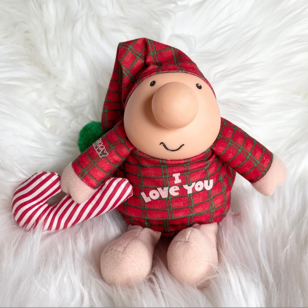 1991 Ziggy With Candy Cane Plush, I Love You, PJs & Nightcap, Tom Wilson